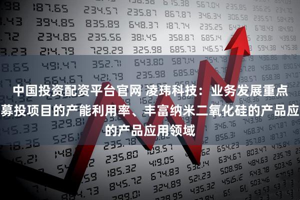 中国投资配资平台官网 凌玮科技：业务发展重点为推动募投项目的产能利用率、丰富纳米二氧化硅的产品应用领域